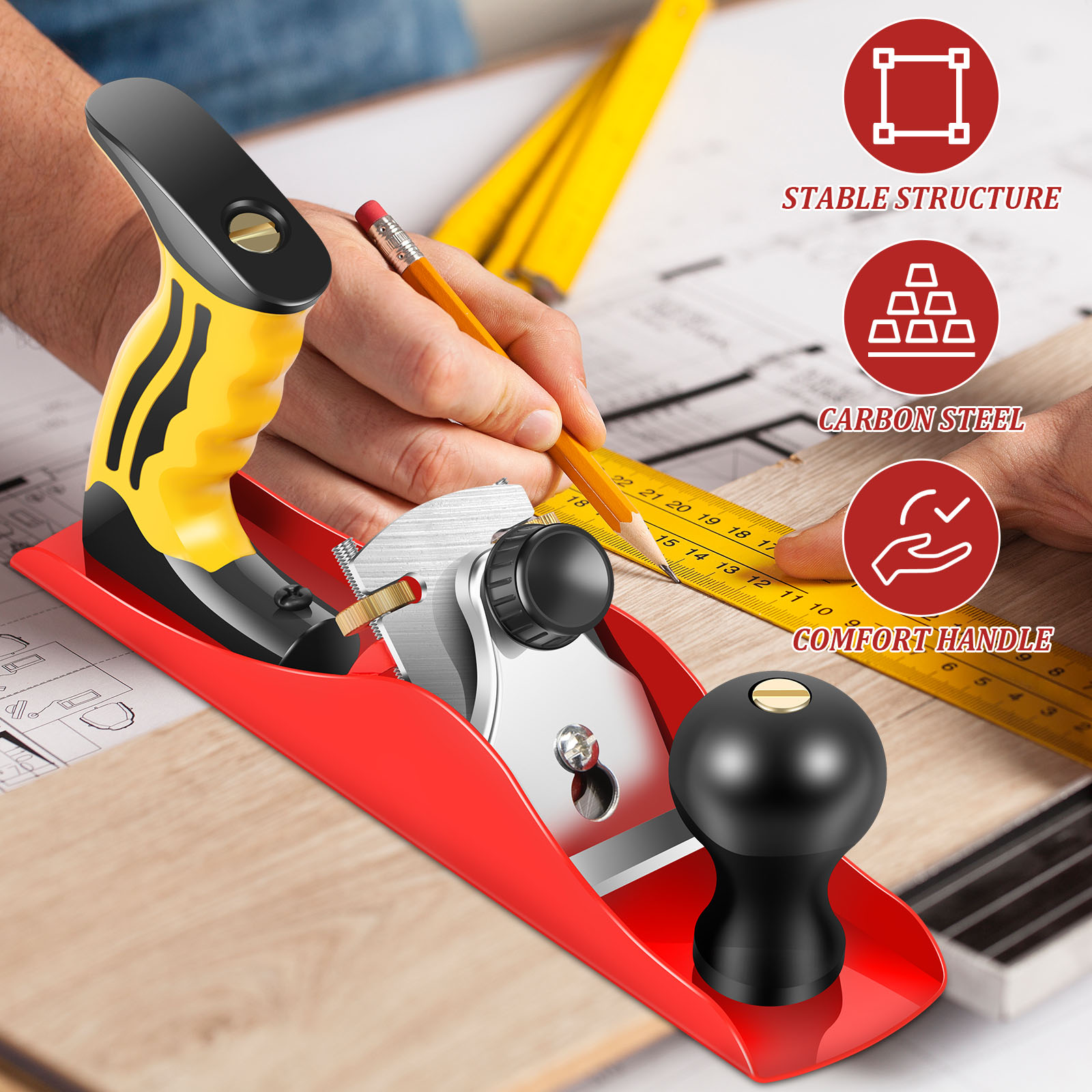 Conjunto de plaina de mão de m - Hand Plane Block avaliação e preço