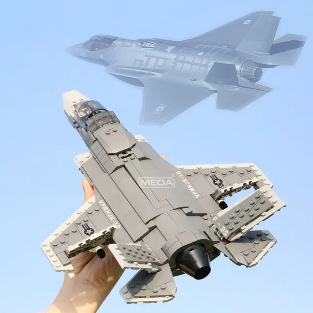 646 pçs F-35 relâmpago ii aviã - Hand Plane Block avaliação e preço