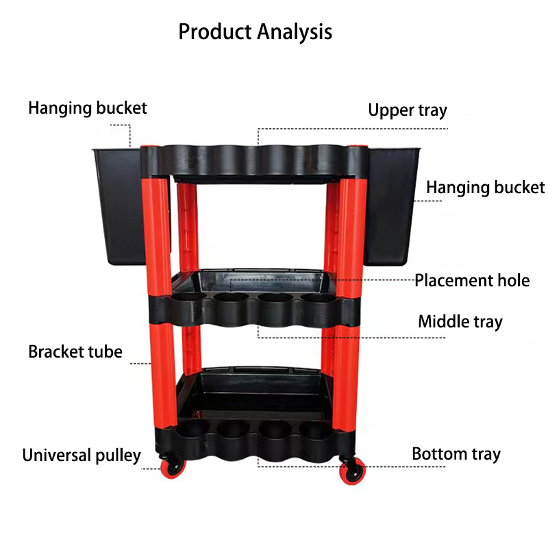 Carro três-Tier Trolley, Auto  - Workshop Tools Trolley avaliação e preço