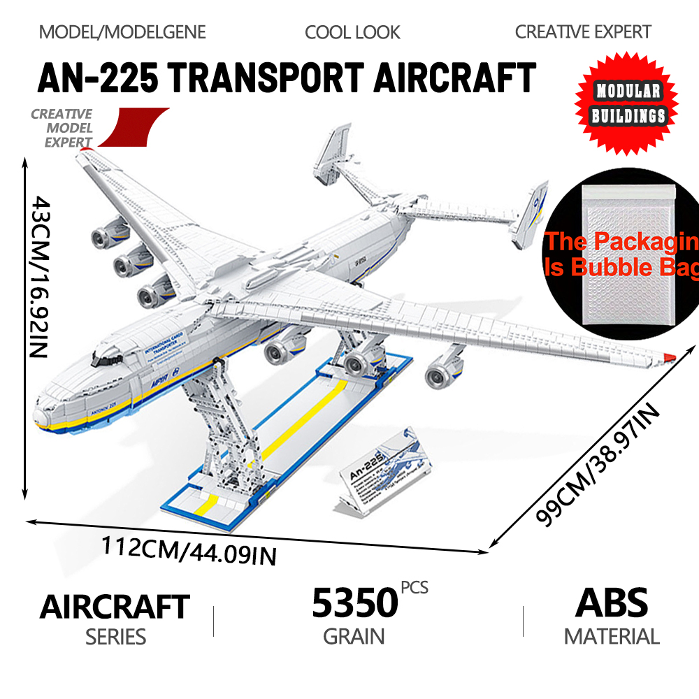 AN-225 grande modelo de aerona - Hand Plane Block avaliação e preço