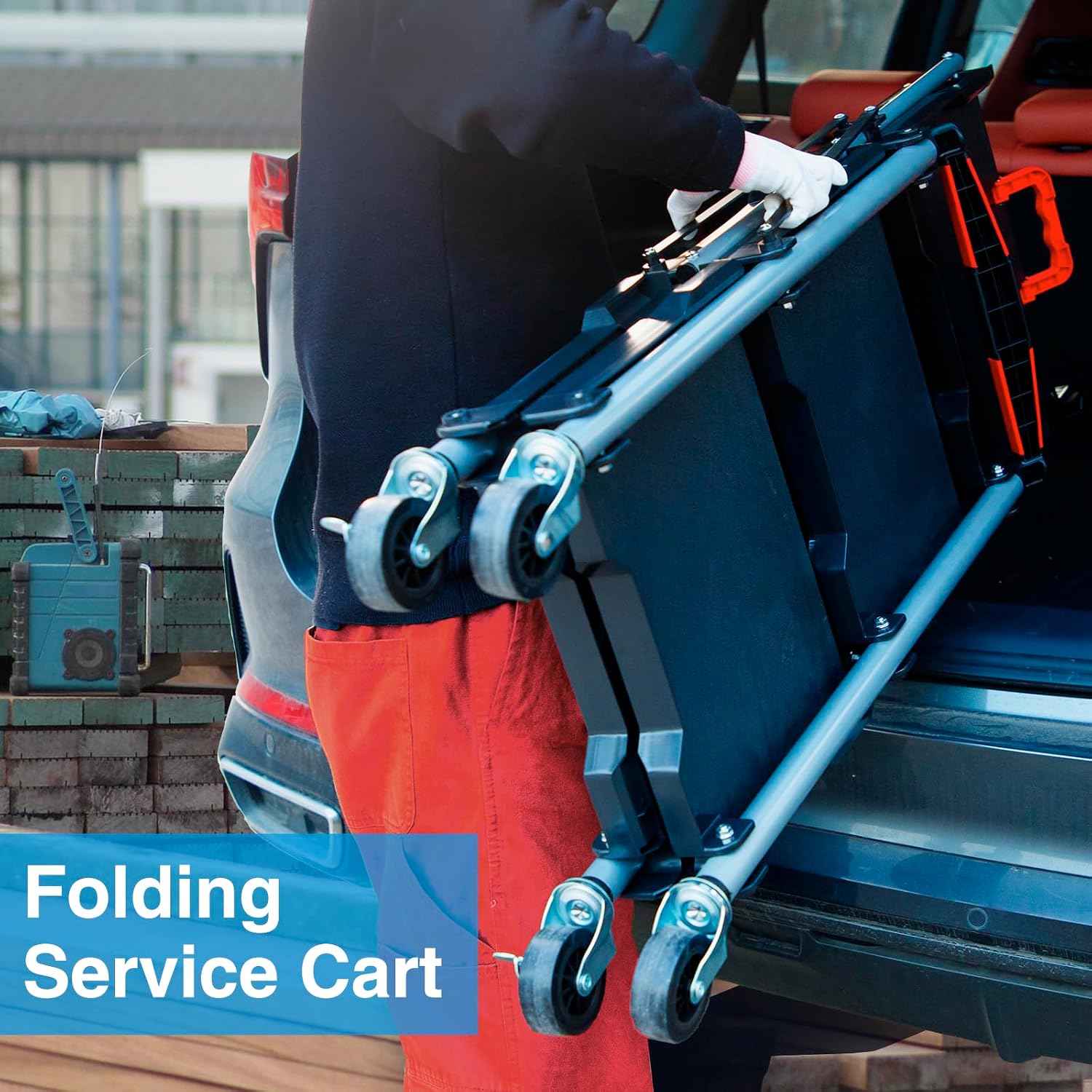 Carrinho de Serviço Dobrável c - Workshop Tools Trolley avaliação e preço