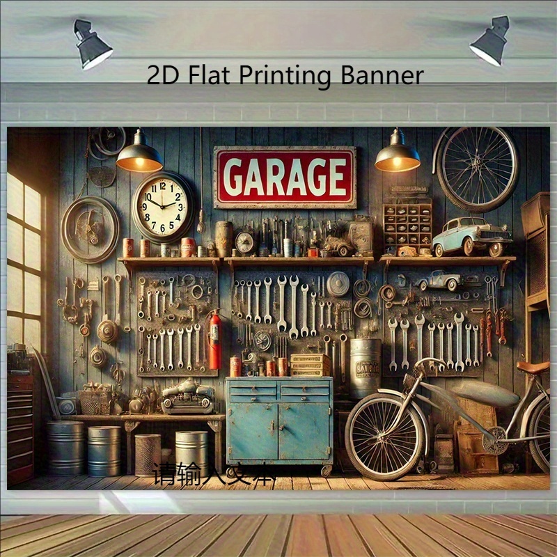 Painel de Fundo Industrial par - Workshop Tools Wallpaper avaliação e preço
